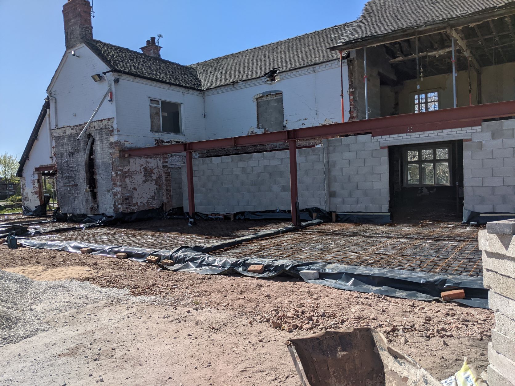 Ready for new floors at the Lion, April 22nd
